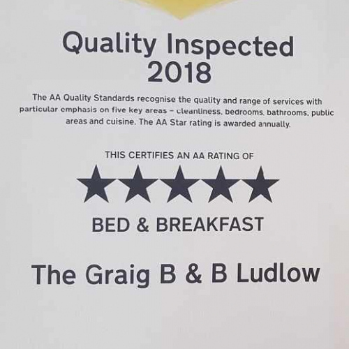 Awarded 5 Star November 2018