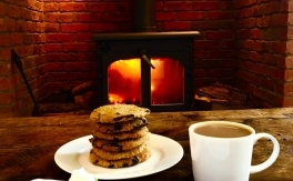 Biscuits and Coffee at The Graig Bed and Breakfast Ludlow